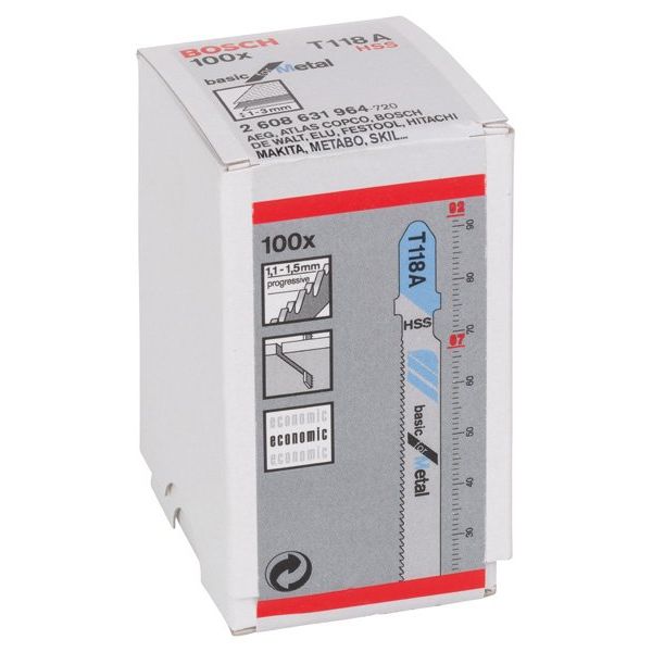 Bosch - Stichsägeblatt T 118 A 2608631964 Basic for Metal