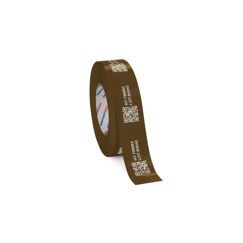 HellermannTyton - Kennzeichnungsmaterial Kennzeichnungsetiketten 596-03114(100) braun 50mm1Rolle=50m − 50 Meter