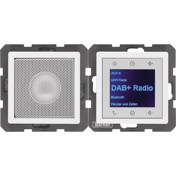 Berker - Elektronik-Gerät für Installationsschalterprogramme Radio mit Lautspr. DAB+, B 30806089 t.,Q.x pw