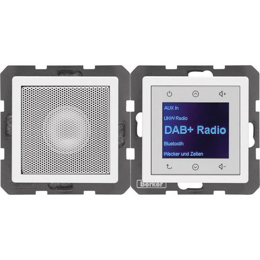 Berker - Elektronik-Gerät für Installationsschalterprogramme Radio mit Lautspr. DAB+, B 30806089 t.,Q.x pw