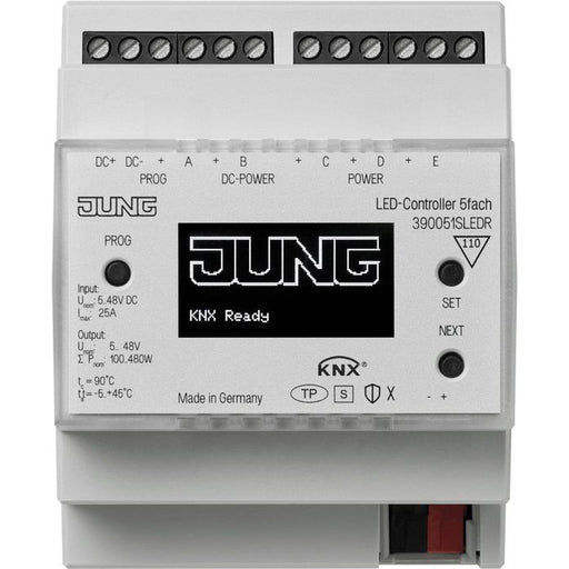 Jung - Bussystem-Dimmaktor KNX LED-Controller 5fach 39005 1S LED R DC5-48V,REG ,Secure