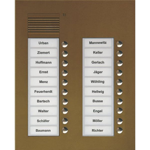TCS Tür Control - Türstation für Türkommunikation Audio Außenstation PUK 20 PUK20/2-EB Tasten 2-spaltig UP