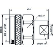 Telegärtner - Koax-Kupplung Adapter N-FME (M-M) 100024187