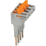 Phoenix Contact - Querverbinder/Brücker für Reihenklemme Schaltbrücke SB-ME 4-6 4pol,grau/orange − 10 Stück