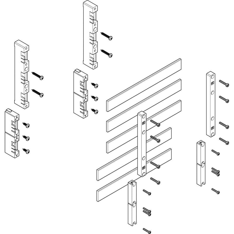 ABN - Verteilerfeld für Installationsverteiler Sammelschienen-Modul MFSC13645 flach 1FB/3RE