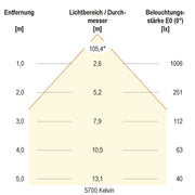 EVN Lichttechnik - Downlight/Strahler/Flutlicht LED-Downlight IP54 LD54250125 DALI, IP54