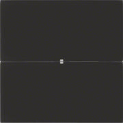 Berker - Bussystem-Tastsensor Tastsensor 2fach 75162092 Glas schwarz