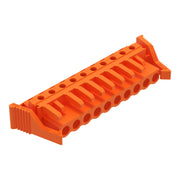WAGO - Leiterplattensteckverbinder THT-Federleiste abgewink. 232-270/039-000 Maß 5,08mm,orange − 25 Stück