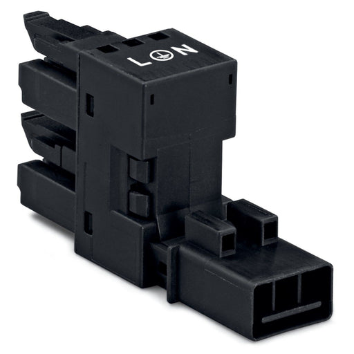 WAGO - Kompaktverteiler für steckbare Gebäudeinstallation H-Verteiler 890-634 3p.,sw − 50 Stück