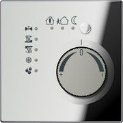 Jung - Bussystem-Raumtemperaturregler KNX Stetigregler gl.chr GCR 2178 TS mit int.Busankoppler