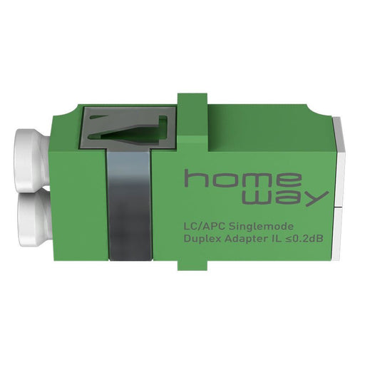 Homeway - LWL-Kupplung Duplex-Kupplung HW-2XLCAPCKSGN LC/APC SM, gn