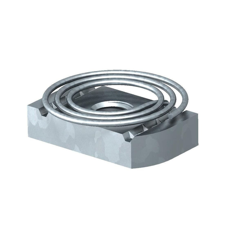 OBO Bettermann Vertr - Gleitmutter Gleitmutter mit Feder MS41SNF M12 F M12, für Profilsch. − 50 Stück