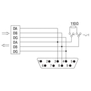 WAGO - Zubehör/Ersatzteile für Steuerungen CC-Link-Feldbusstecker 750-965 9-polig,lichtgrau