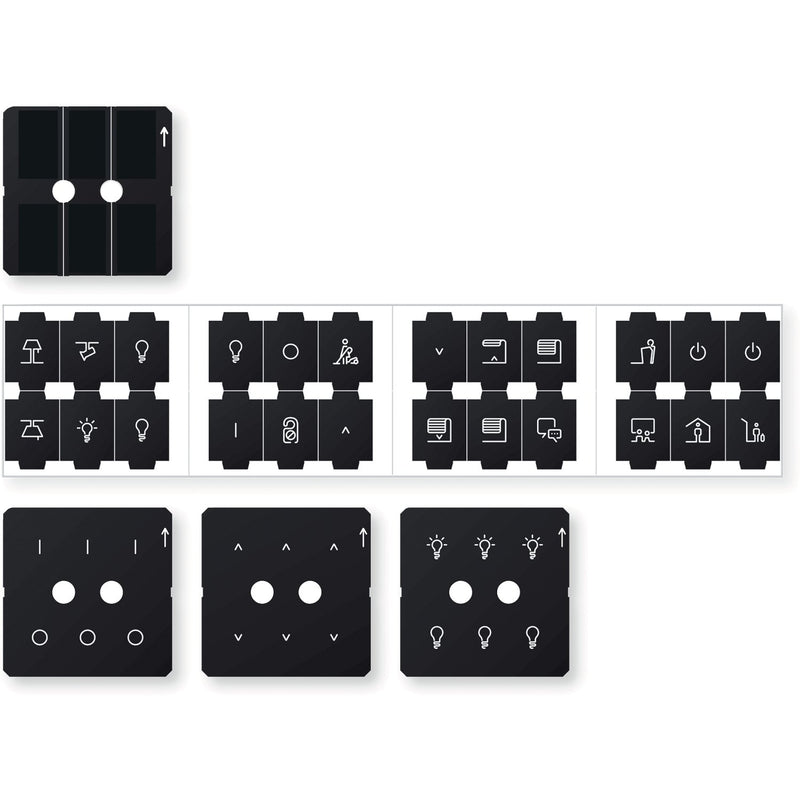 Schneider Electric - Bezeichnungsmaterial für Installationsschalterprogramme Folienset KNX Tastsensor MTN6270-0010 Pro System M