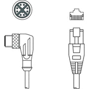 Leuze - Konfektioniertes Sensor-Aktor-Kabel Verbindungsleitung KSS GB-M12-#50136189