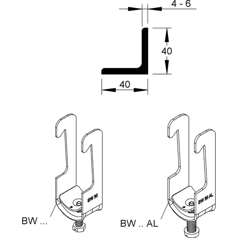 Niedax - Bügelschelle BW 58