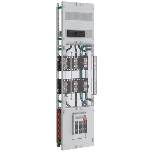 ABN - Verteilerfeld für Installationsverteiler Wandlerfeld 100A 40mm SaS ABNPW107S0051 BxH:250x1050mm − 6 Stück