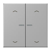 Jung - Abdeckung/Bedienelement für Installationsschalterprogramme Wippe mit Lichtleiter LC 102 KO5P 204 gris moyen