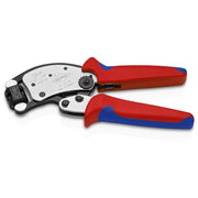 Knipex - Presswerkzeug Kabelschuhe/Verbinder, Aderendhülsen, Schirmanschluss Crimpzange 97 53 19 SB − 1 Stück
