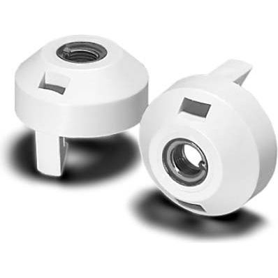 Houben - Lampenfassung Aufsteckkappe E27 109077 ws, M10x1 Met.nippel