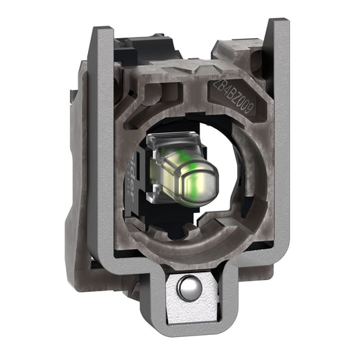 Schneider Electric - Lampenfassungsblock für Befehls- und Meldegeräte Hilfsschalterblock ZB4BVM1 m.LED-Mod,ws 240 V