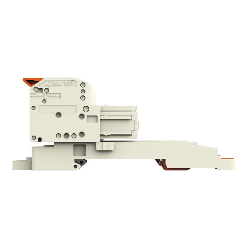 WAGO GmbH & Co. KG - Ein- und mehrpolige Klemmenleiste 1-Leiter-Federleiste 831-1109/306-000 Push-inCAGECLAMP,lgr − 6 Stück