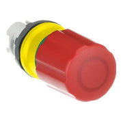 ABB Stotz S&J - Frontelement für Drucktaster Not-Aus-Taster-Vorsatz MPEP3-10R rot
