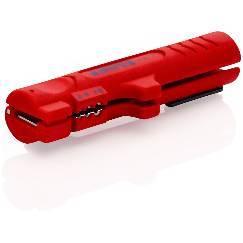 Knipex - Abisolier-/Abmantelwerkzeug Abmantelungswerkzeug 16 64 125 SB für Flach-/Rundkabel