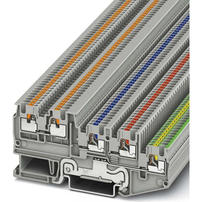 Phoenix Contact - Initiator/Aktor-Reihenklemme Inst.schutzleiterklemme PTIO 1,5/S/4-PE 0,14-1,5qmm, grau
