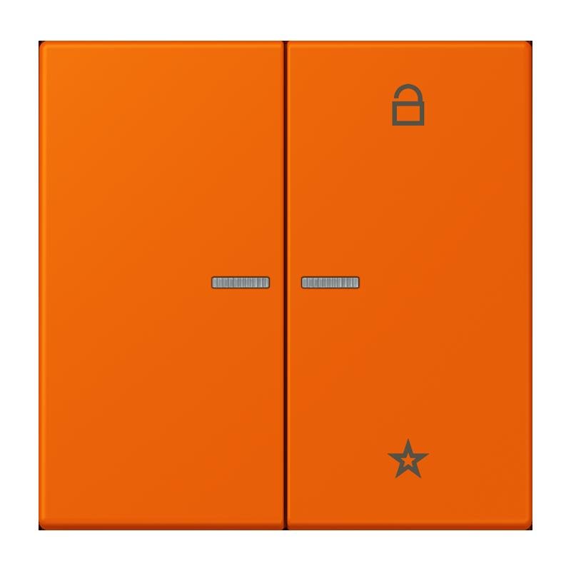 Jung - Bedienelement intelligent eNet Taster Universal 1f. FM LC 1701 224 orange (32080)