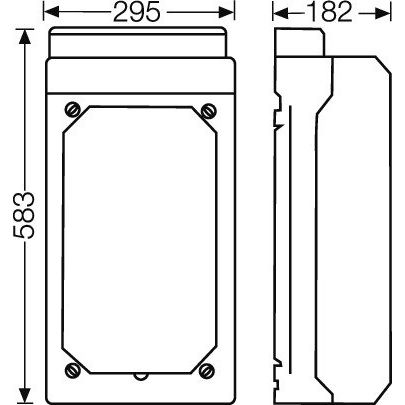 Hensel - Leergehäuse KV 9331 245x440x160mm