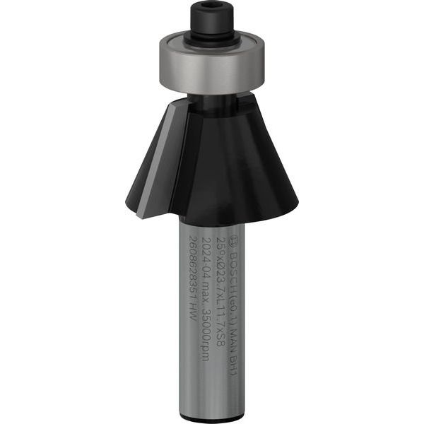 Bosch - Fräser PRO Fasefräser, 2608628351 25°, Schaft 8 mm
