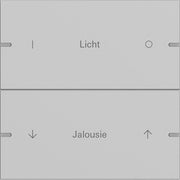 Gira - Bussystem-Tastwippe Wippenset 2-fach 5032915 Tastsens.4 TS4 Grau