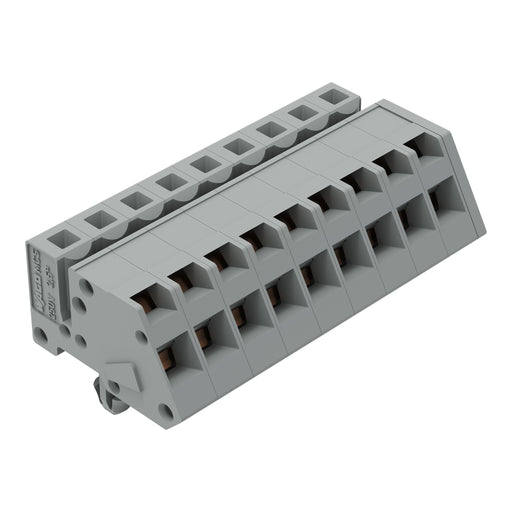 WAGO - Kabelsteckverbinder für Leiterplattensteckverbinder 1-Leiter Federleiste 731-509/008-000 CAGECLAMP 2,5mm²,gr − 50 Stück
