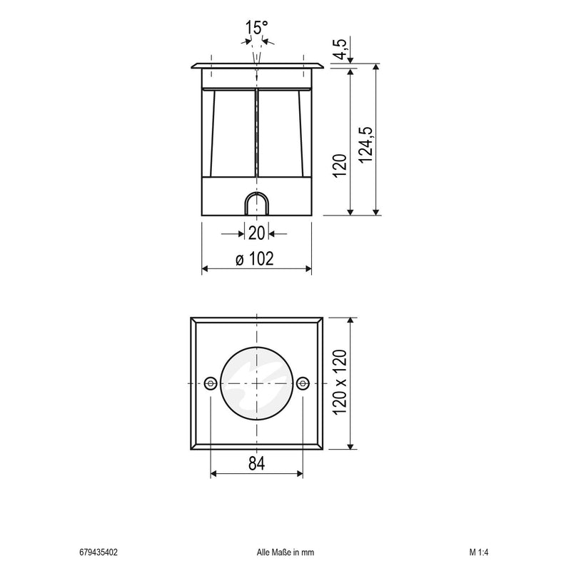 EVN Lichttechnik - Bodeneinbauleuchte LED-Bodeneinbauleuchte 679435402 IP67  − 1 Stück