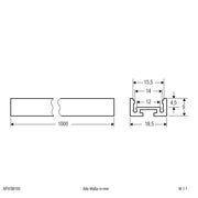 EVN Lichttechnik - Mechanisches Zubehör/Ersatzteile für Leuchten Aluminium Profil APXSB100