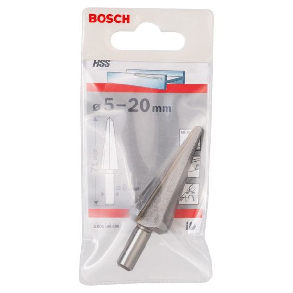 Bosch - Stufenbohrer Blechschälbohrer HSS, 2608596400 zylindrisch 5 - 20