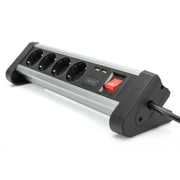 DIGITUS - Mehrfachsteckdose Office-Steckdosenleiste DA-70614 4-fach mit 2xUSB