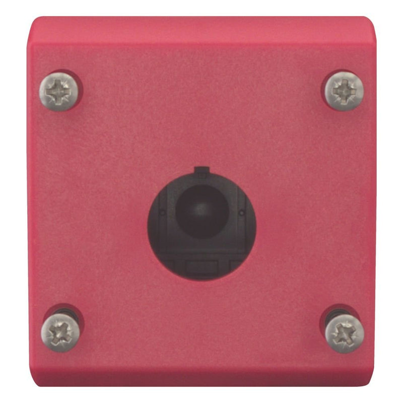 Eaton - Gehäuse für Befehls- und Meldegeräte Aufbaugehäuse Metall M22-SOL-IR1Q schwarz, Deckel rot