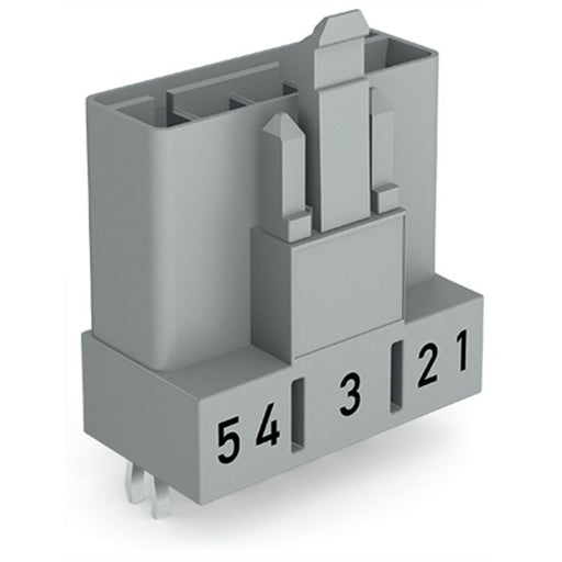 WAGO - Leiterplattensteckverbinder Stecker für Leiterplatten 890-855 5-polig,grau − 50 Stück