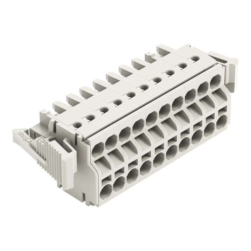WAGO - Kabelsteckverbinder für Leiterplattensteckverbinder 2-Leiter-Federleiste 721-2110/037-000 CAGECLAMP,2,5mm²,lgr − 25 Stück