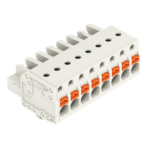 WAGO - Kabelsteckverbinder für Leiterplattensteckverbinder 1-Leiter-Federleiste 2721-108/008-000 Push-inCAGECLAMP,lgr − 50 Stück