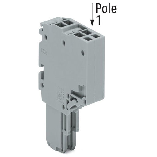 WAGO - Ein- und mehrpolige Klemmenleiste 2-Leiter-Federleiste 2020-202 CAGECLAMP,1,5mm²,gr − 100 Stück