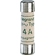 Legrand - Zylindrische Sicherung 8,5x31,5 mm 4A Legrand 012304 − 10 Stück