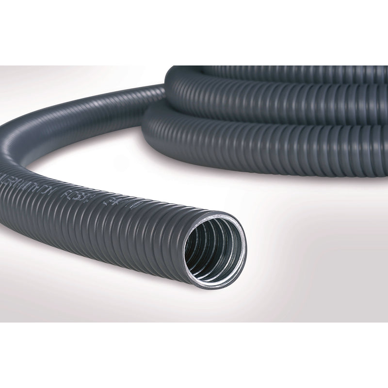 HellermannTyton - Metall-Schutzschlauch HelaGuard Metallschlauch PCS40 GS/PVC GY9,75M