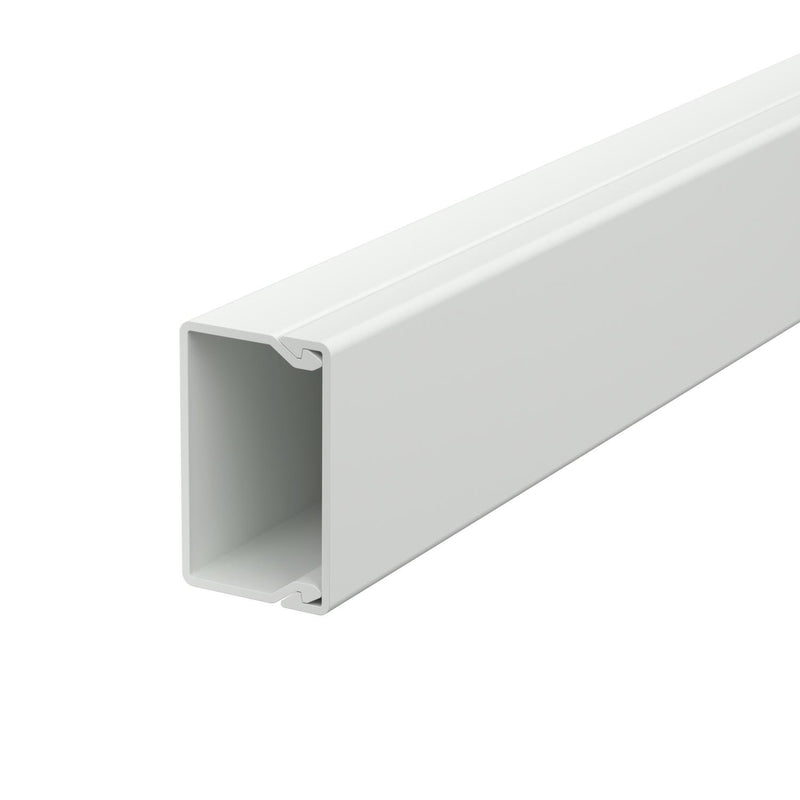 OBO Bettermann - Leitungsführungskanal Wand+Deckenkanal m.Obert. WDK25040LGR 25x40mm,PVC − 2 Meter