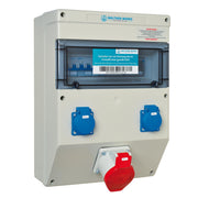 Walther Werke - CEE-Steckdosen-Kombination (IEC 60309) Kunststoff-Steckdosenkombi 682119901 1xRCD,3xMCB,2xSchutz − 1 Stück
