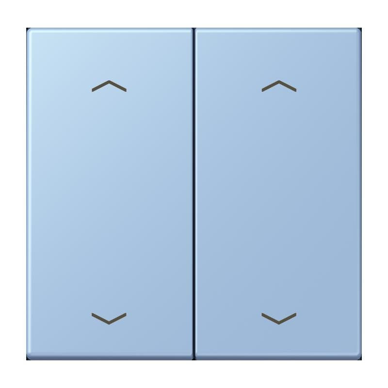 Jung - Abdeckung/Bedienelement für Installationsschalterprogramme Wippe mit Pfeilsymbolen LC 102 P 207 outremer moyen