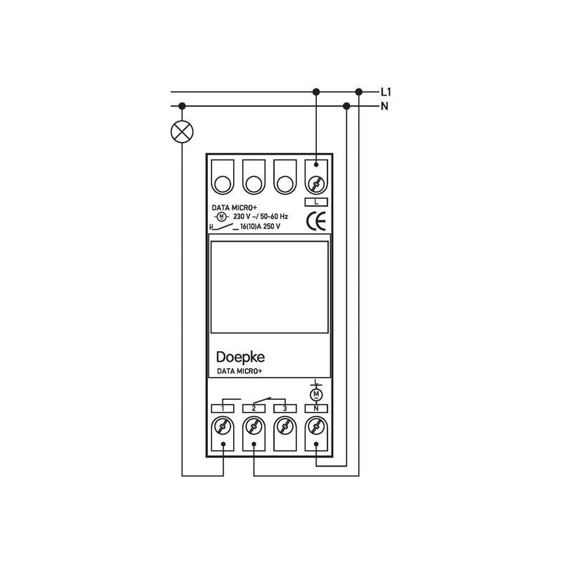 Doepke - Verteilerschaltuhr digital Schaltuhr Data Micro