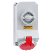 Bals Elektrotech - CEE-Steckdose abschaltbar, abgesichert (IEC 60309) Wandsteckdose GT abschaltb 16042 32A 4p 400V 6h IP44